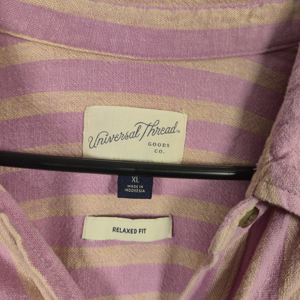 Universal Thread Pastel Striped Button Down Shirt - image 7